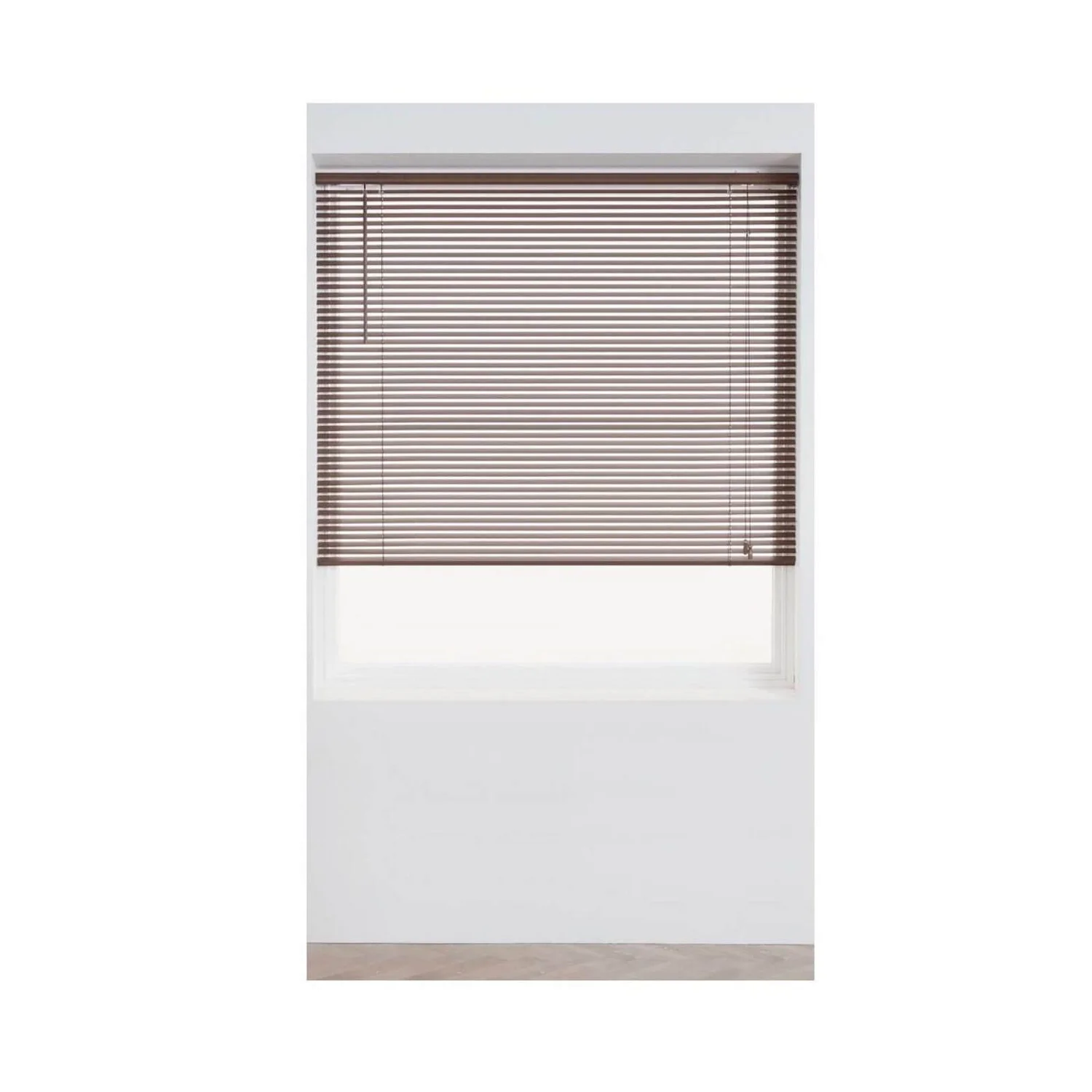 Teak Wood 25mm Venetian Blind - 120cm 1 Teak Wood 25mm Venetian Blind - 120cm