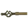 Cage Extendable Antique Brass Curtain Pole - 1.2-2.1m