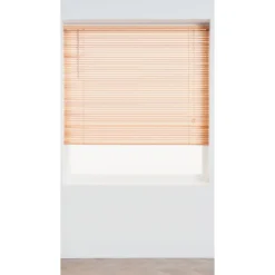Natural Wood 25mm Venetian Blind - 60cm