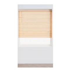 Natural Wood 25mm Venetian Blind - 90cm