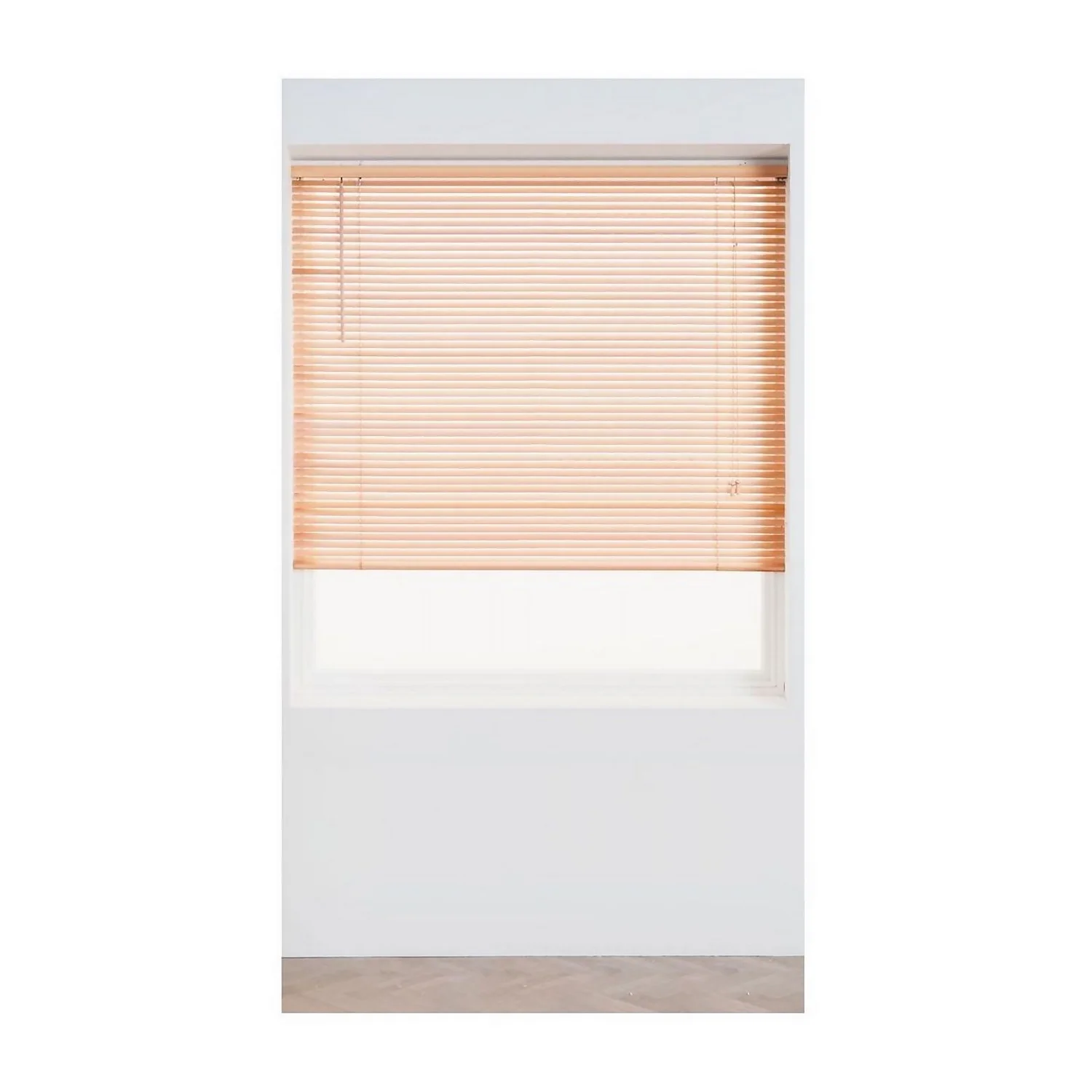 Oak Wood 25mm Venetian Blind - 60cm 1 Oak Wood 25mm Venetian Blind - 60cm