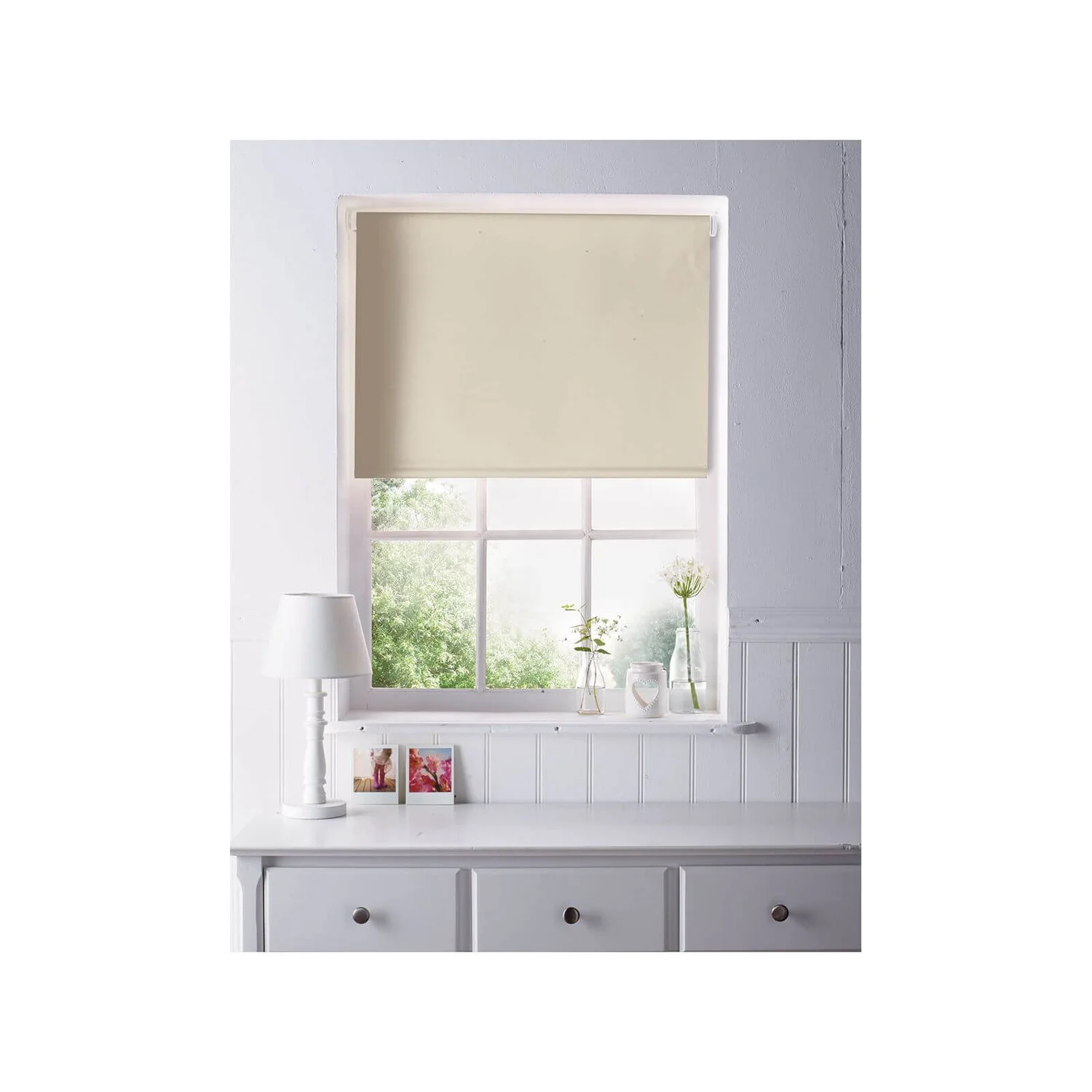 Almond Blackout Blind - 90cm 1 Almond Blackout Blind - 90cm