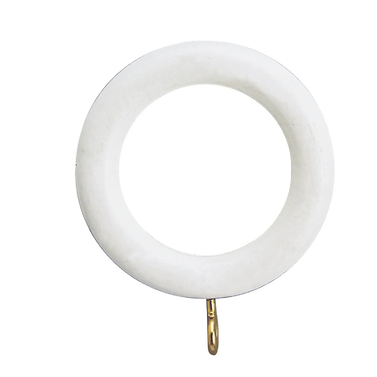 White Wood 6 Pack Of Curtain Rings 1 White Wood 6 Pack Of Curtain Rings