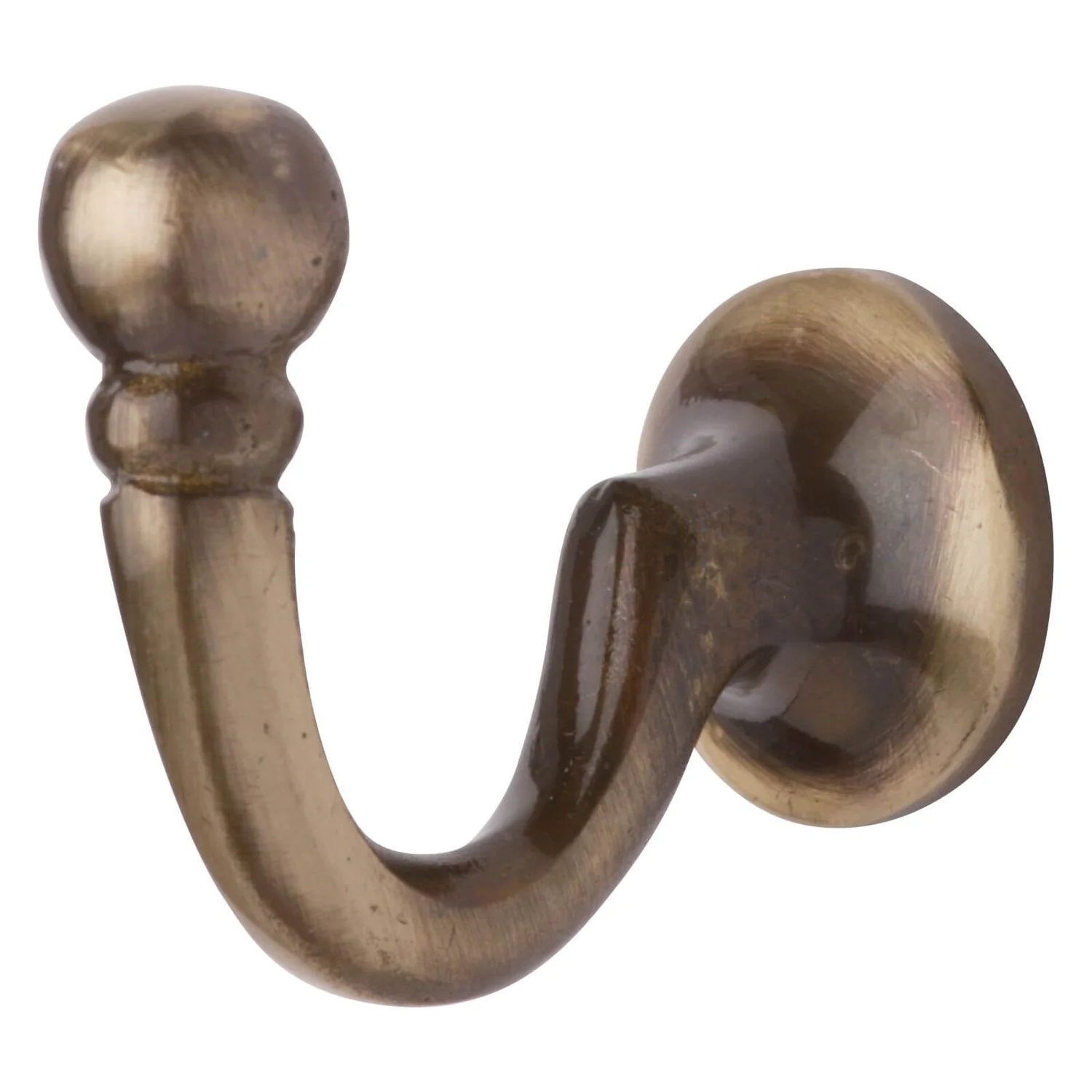 Medium Ball Hook Antique Brass - 2 Pack 1 Medium Ball Hook Antique Brass - 2 Pack