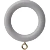 Grey Wood 28mm Curtain Rings 6 Pack