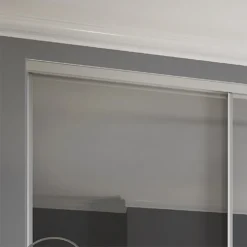 Duo Sliding Wardrobe Door Mirror With Aluminium Frame (W)762mm -Curver Shop 12807034 1274843069629882