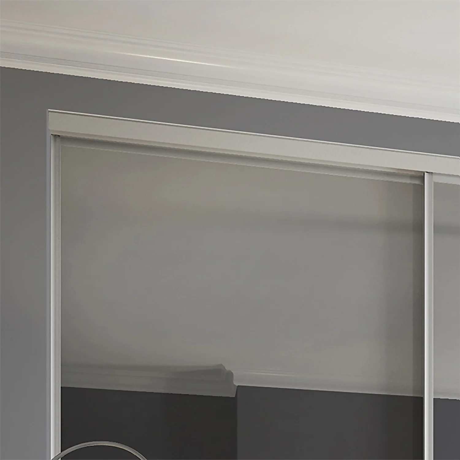 Duo Sliding Wardrobe Door Cappuccino Glass / Mirror With Aluminium Frame (W)762mm 3 Duo Sliding Wardrobe Door Cappuccino Glass / Mirror With Aluminium Frame (W)762mm - Image 3