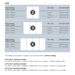 Loft Sliding Wardrobe Door Arctic White Glass With Silver Frame (W)610mm -Curver Shop 12807143 1555036624106285