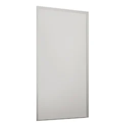 Loft Sliding Wardrobe Door White Panel With White Wood Effect Frame (W)914mm
