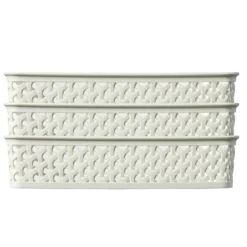 Curver My Style A5 Rectangular Plastic Storage Organiser - Vintage White -Curver Shop 12807670 1434833169597551