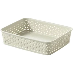 Curver My Style A5 Rectangular Plastic Storage Organiser - Vintage White