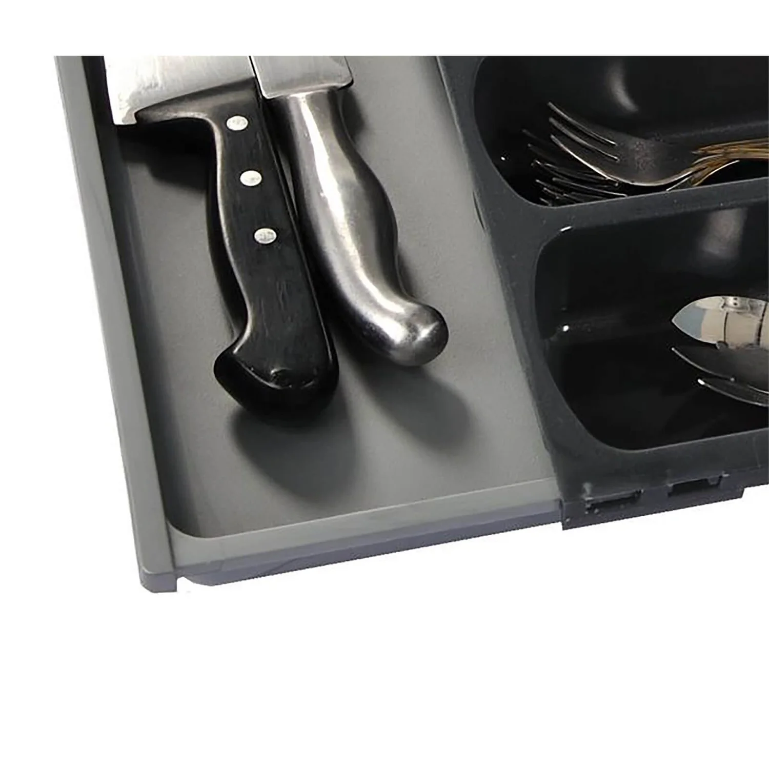 Curver Urban Plastic Expandable Cutlery Tray - Black 5 Curver Urban Plastic Expandable Cutlery Tray - Black - Image 5