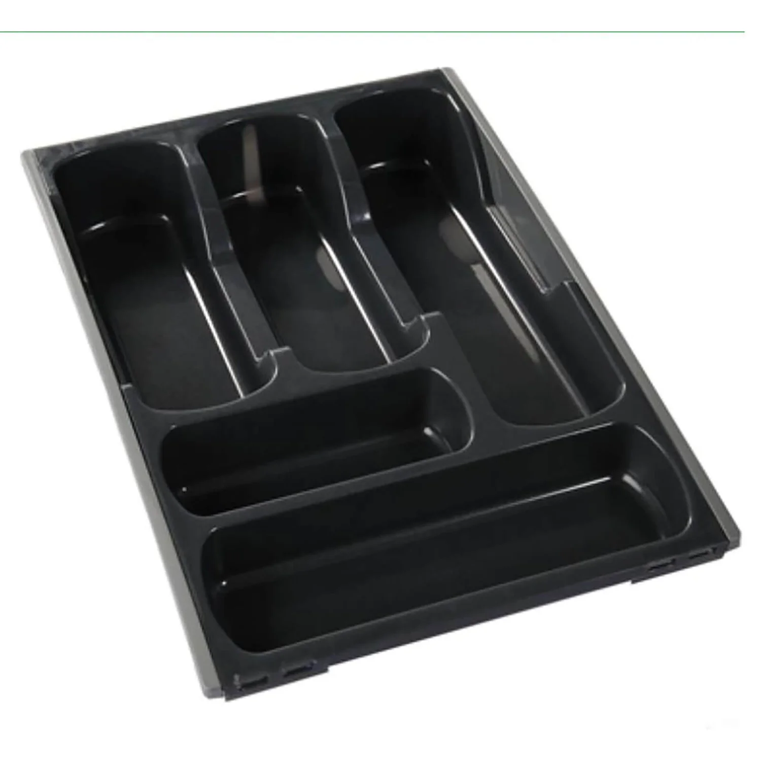 Curver Urban Plastic Expandable Cutlery Tray - Black 1 Curver Urban Plastic Expandable Cutlery Tray - Black