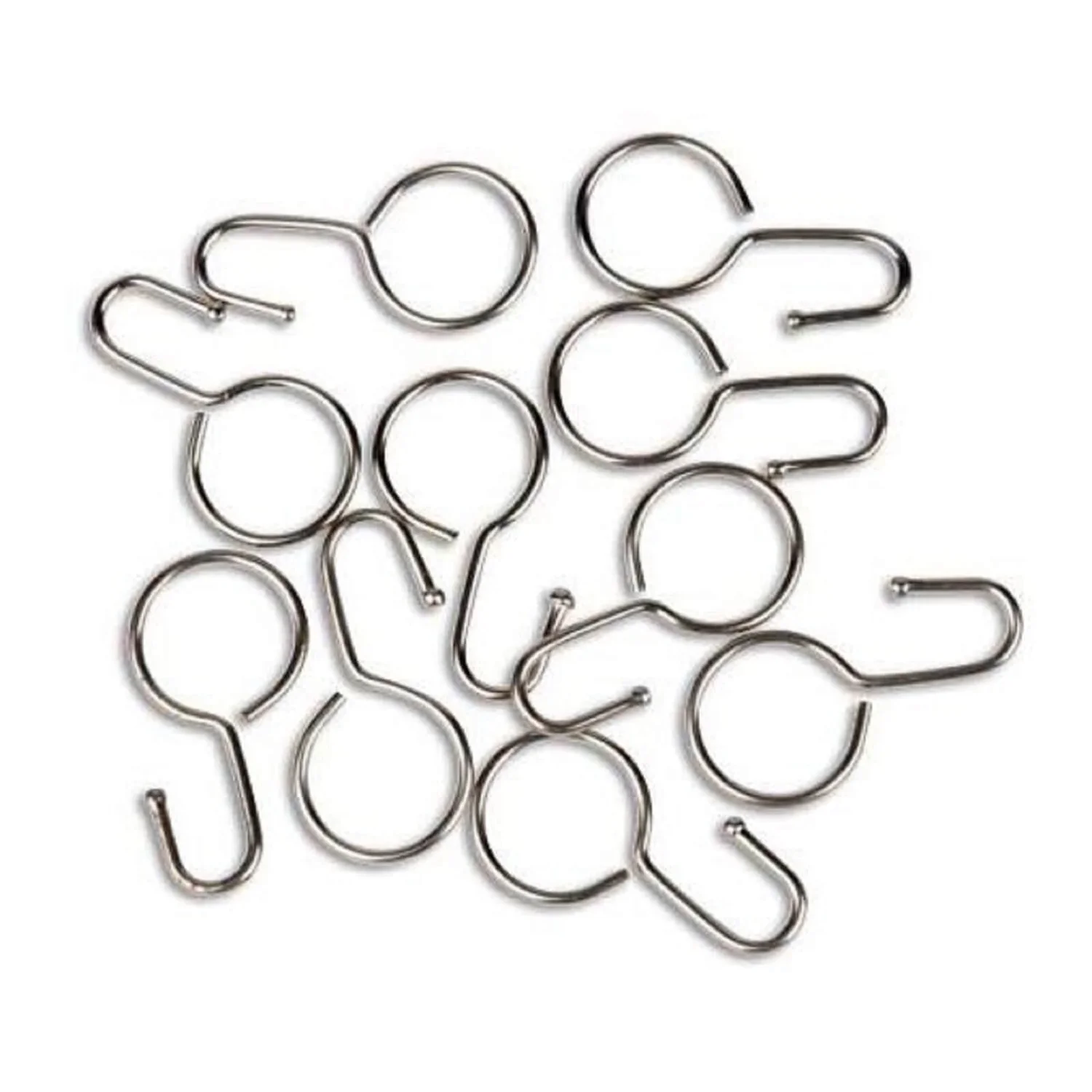 Tension Wire Curtain J Rings 10 Pack 1 Tension Wire Curtain J Rings 10 Pack