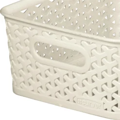 Curver My Style Small Rectangular Plastic Storage Basket - Vintage White - 4L 11 Curver My Style Small Rectangular Plastic Storage Basket - Vintage White - 4L -Curver Shop 12809474 1134833220281357