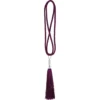 None Talia Mulberry Curtain Tieback