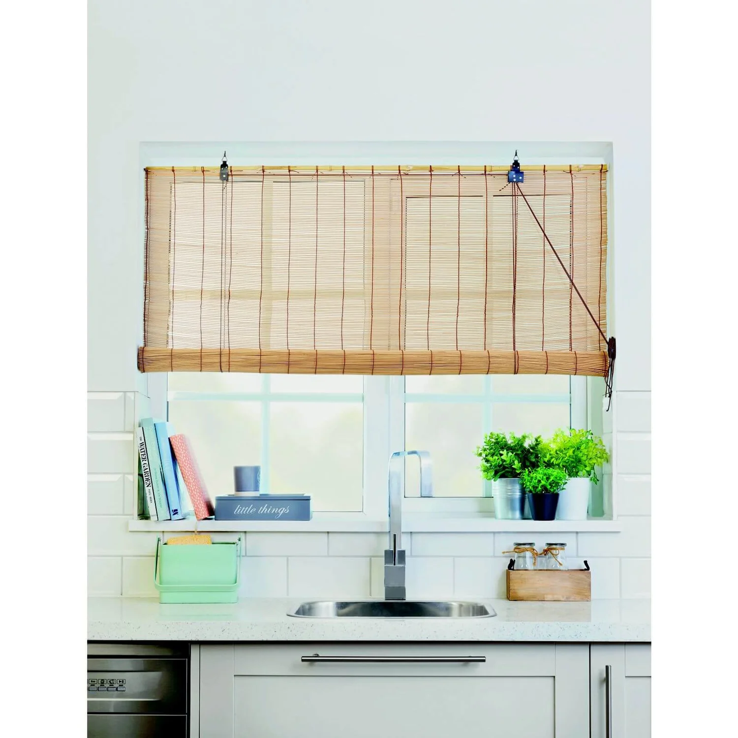 Brown Bamboo Roller Blind - 180cm 1 Brown Bamboo Roller Blind - 180cm