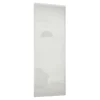 Classic Sliding Wardrobe Door Arctic White Glass With Silver Frame (W)762mm