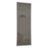 Ellipse Sliding Wardrobe Door 1 Panel Cappuccino Glass With Aluminium Frame (W)610mm