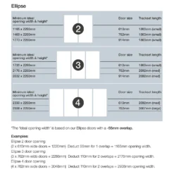 Ellipse Sliding Wardrobe Door 1 Panel Arctic White Glass With Aluminium Frame (W)610mm -Curver Shop 12811823 1964993323611004