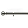 28mm Eyelet 2.4m Curtain Pole Satin Steel