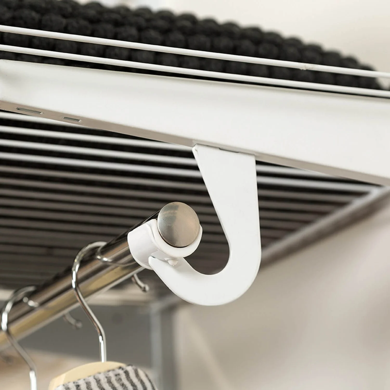 None Rod Bracket - White - 2 Pack 2 None Rod Bracket - White - 2 Pack - Image 2