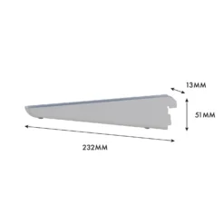 None Double Slot Bracket - White -220mm 7 None Double Slot Bracket - White -220mm -Curver Shop 12815727 1805034583481400
