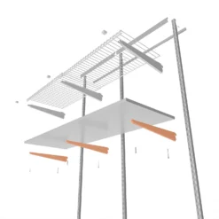 None Double Slot Bracket - White -270mm -Curver Shop 12815731 2705052927518766