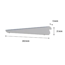 None Double Slot Bracket - White -270mm -Curver Shop 12815731 7555052927564609