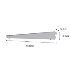 None Double Slot Bracket - White -320mm -Curver Shop 12815732 1175052927585150