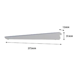 None Double Slot Bracket - White -360mm 11 None Double Slot Bracket - White -360mm -Curver Shop 12815739 1085052927582420