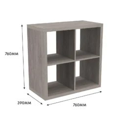 Clever Cube 2x2 Storage Unit - Grey Oak 9 Clever Cube 2x2 Storage Unit - Grey Oak -Curver Shop 12816001 6645023383832989