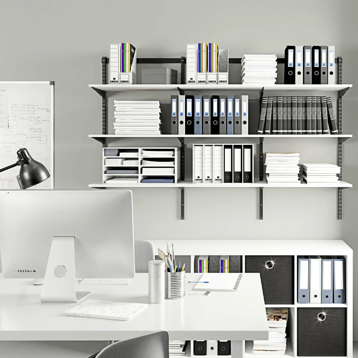 Shelf White 600x16x300mm 3 Shelf White 600x16x300mm - Image 3