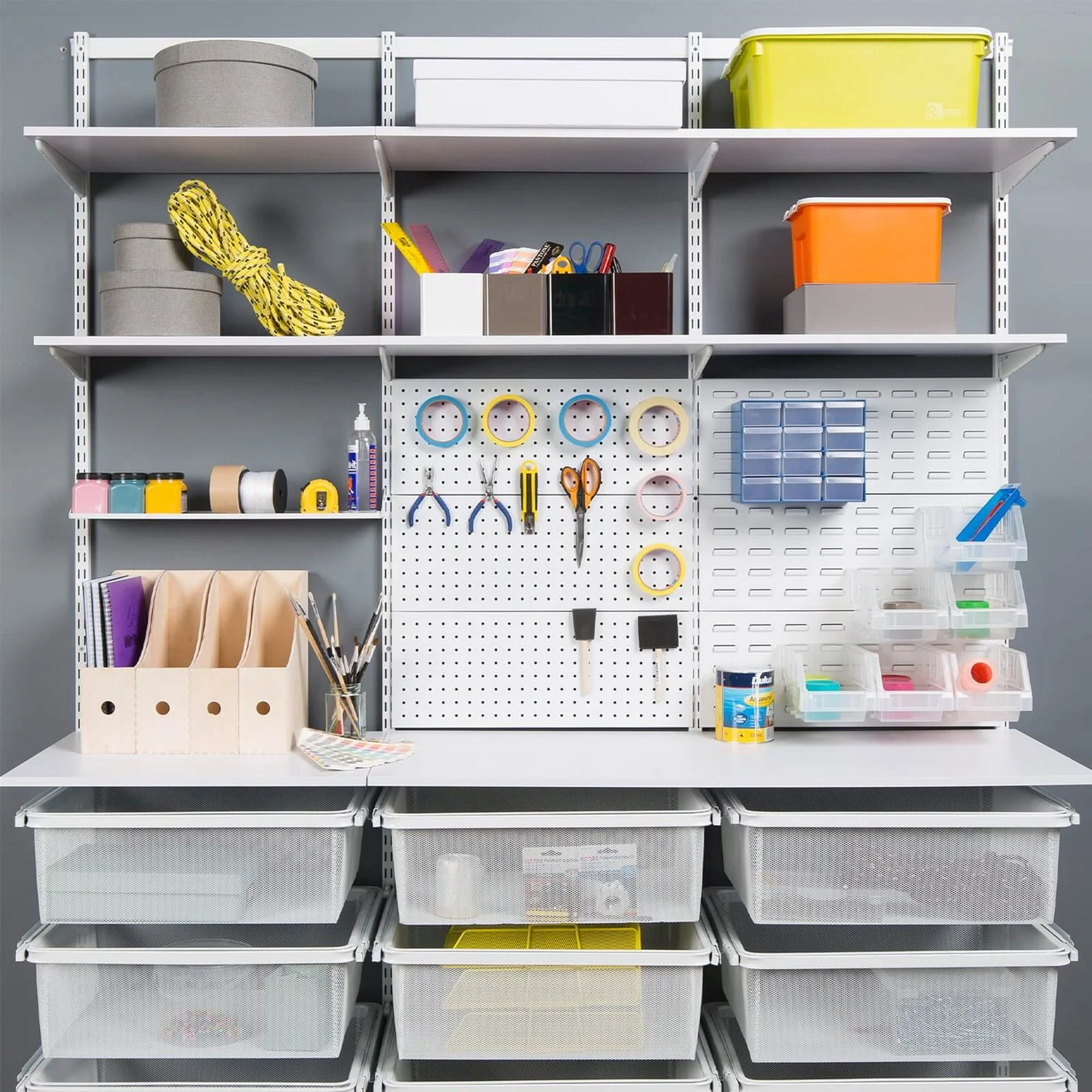 Shelf White 1200x16x300mm 2 Shelf White 1200x16x300mm - Image 2