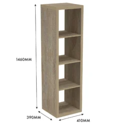 Clever Cube 4x1 Storage Unit - Oak -Curver Shop 12816155 6395014368230046