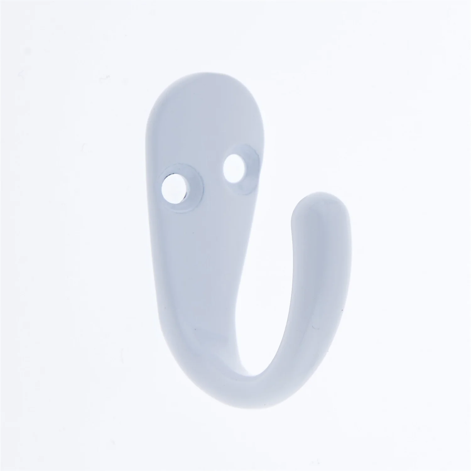 Basic Single Robe Hook - White 1 Basic Single Robe Hook - White