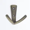 Modern Twin Hook - Antique Brass