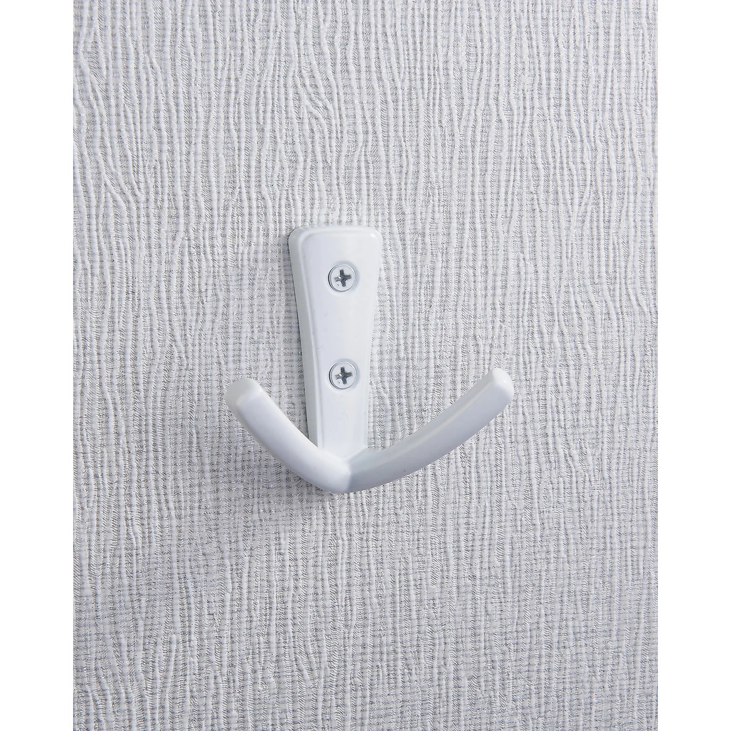 Modern Twin Hook - White 2 Modern Twin Hook - White - Image 2