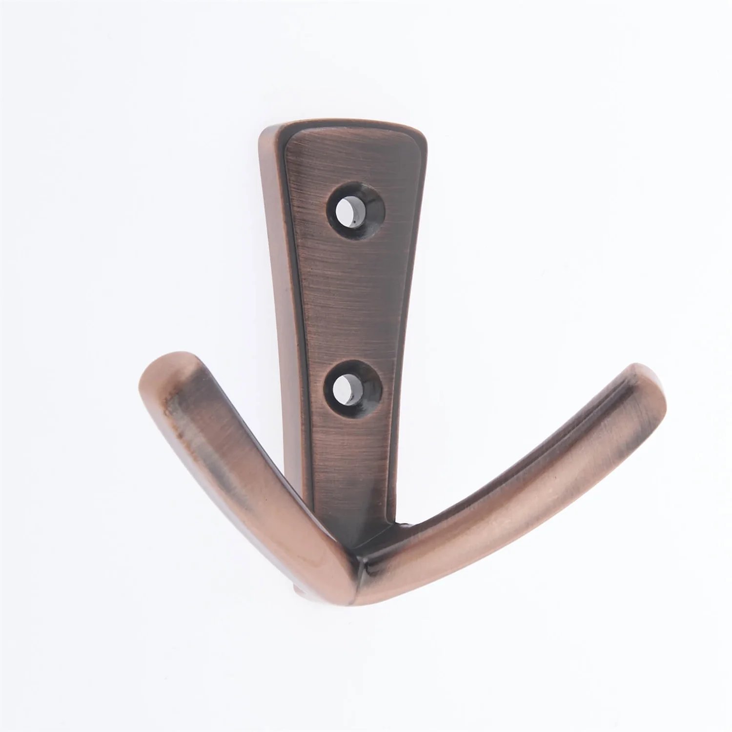 Modern Twin Hook - Antique Copper 1 Modern Twin Hook - Antique Copper