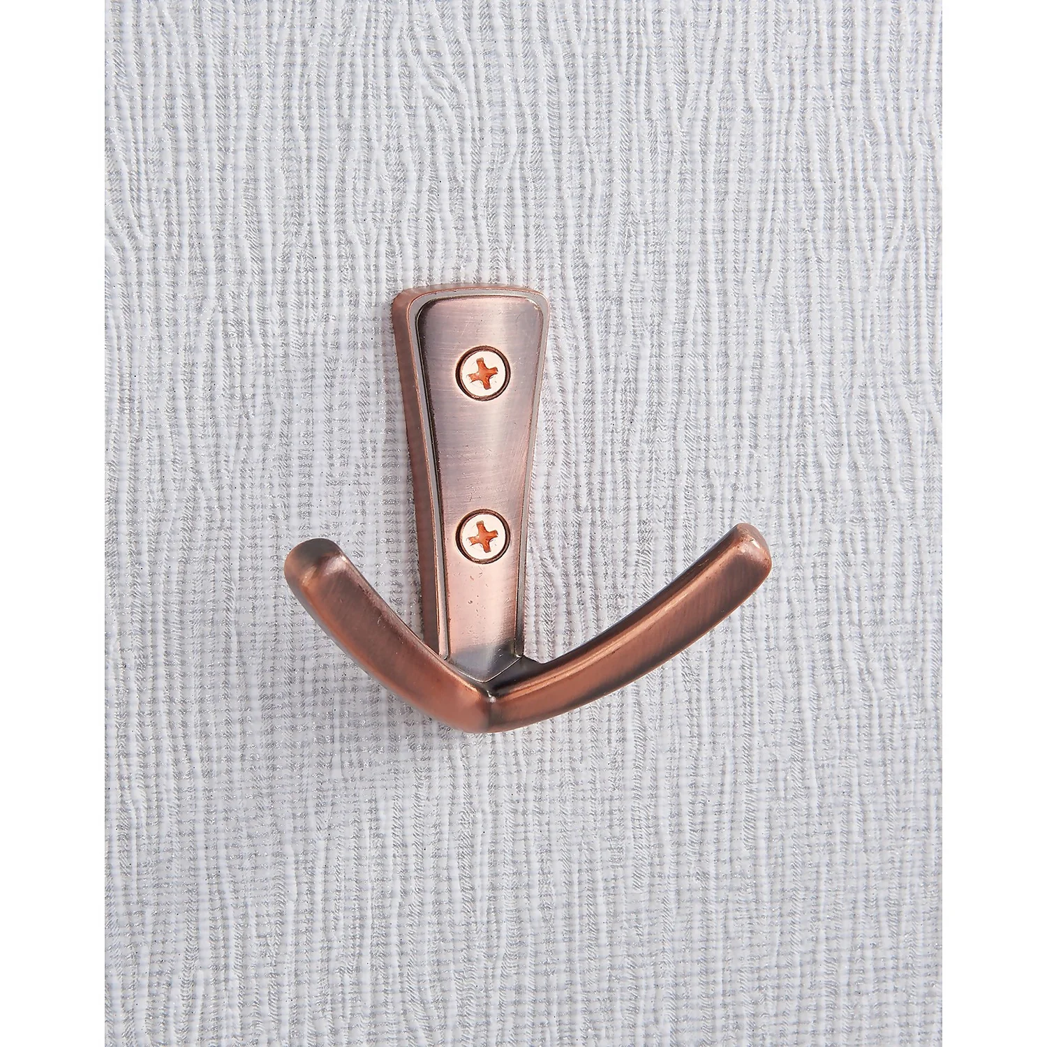 Modern Twin Hook - Antique Copper 2 Modern Twin Hook - Antique Copper - Image 2