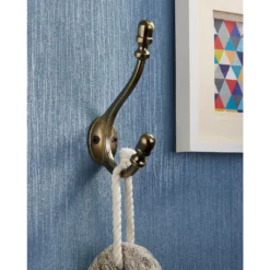 Antique Deco Hook - Antique Brass -Curver Shop 12817402 1624995165279402