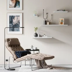 Floating Shelf - White Matt -1200 X 240 X 38mm 7 Floating Shelf - White Matt -1200 X 240 X 38mm -Curver Shop 12817720 1234887325999644