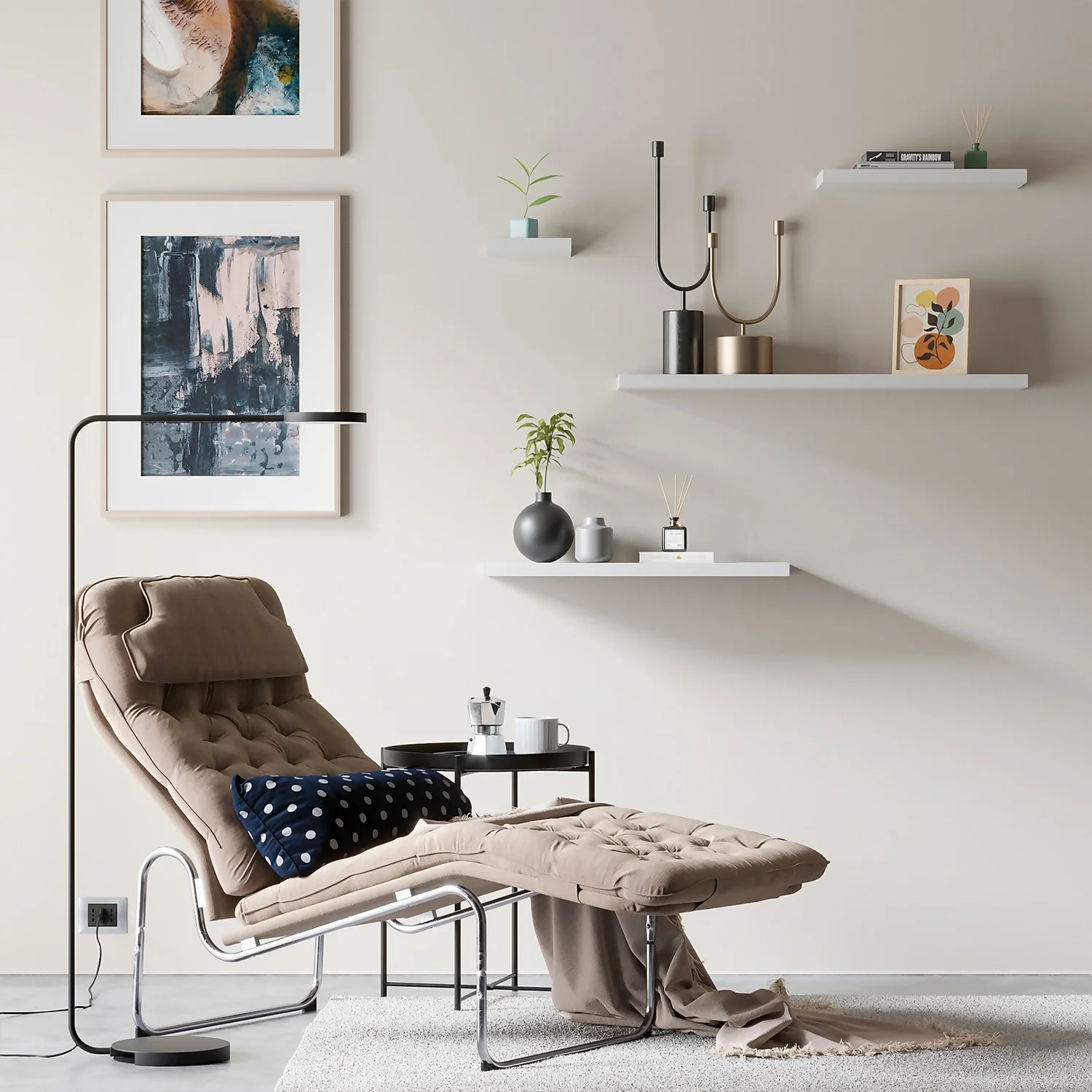 Floating Shelf - White Matt -1200 X 240 X 38mm 3 Floating Shelf - White Matt -1200 X 240 X 38mm - Image 3