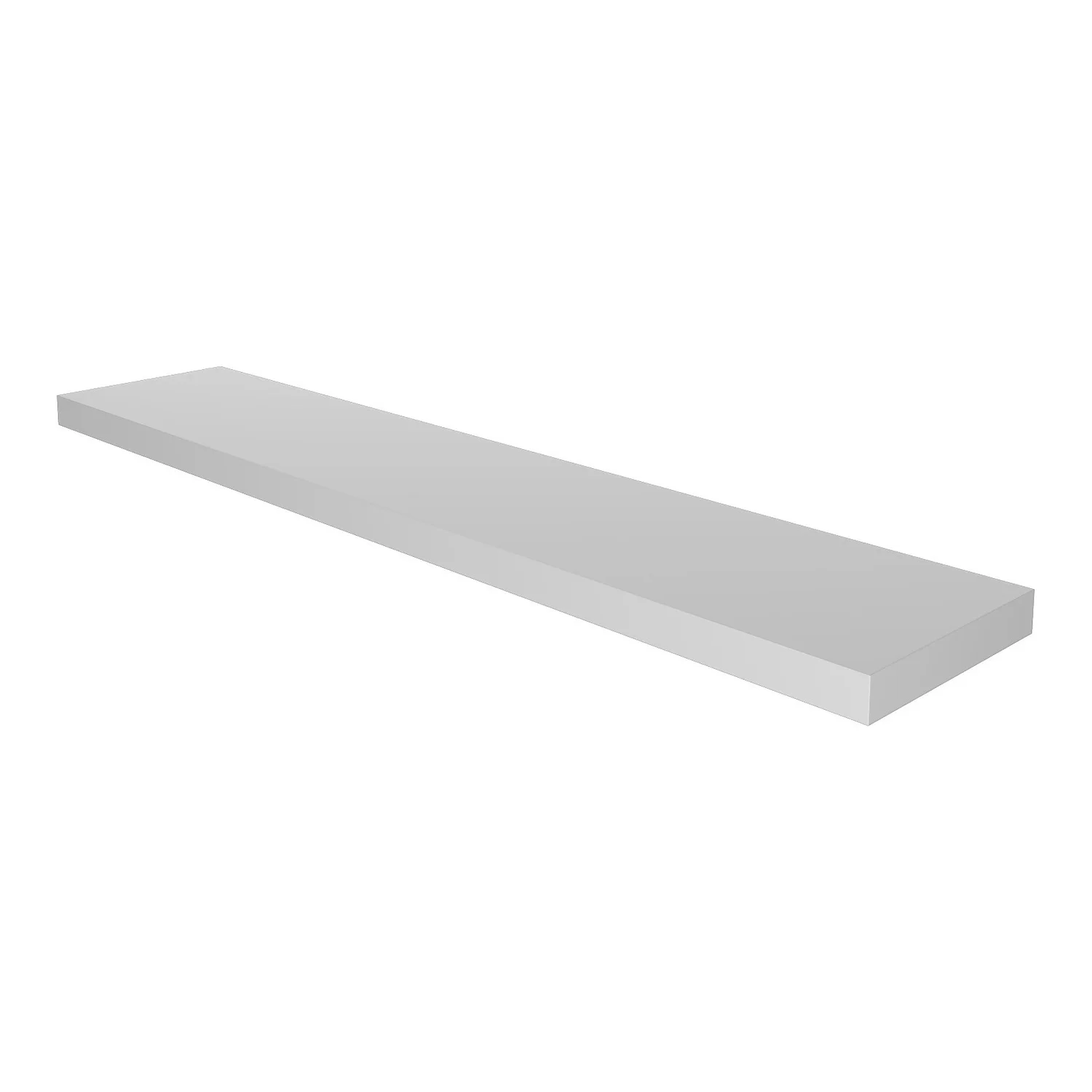 Floating Shelf - White Matt -1200 X 240 X 38mm 1 Floating Shelf - White Matt -1200 X 240 X 38mm