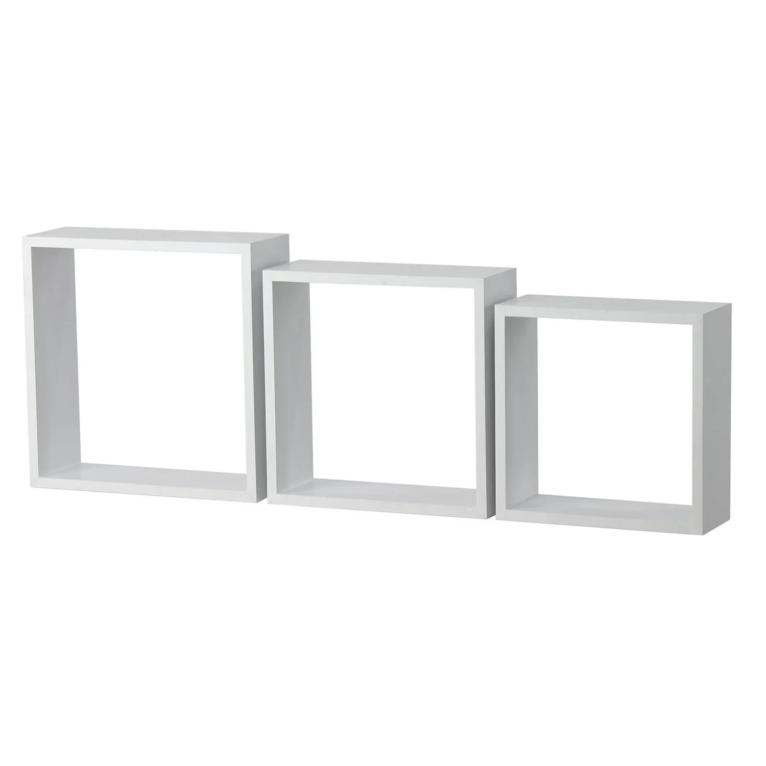 3 Wall Cubes - Matt White 1 3 Wall Cubes - Matt White