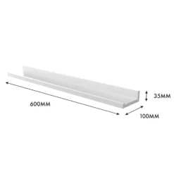 Flexi Storage Decorative Shelving Photo Shelf - White Matt - 600x35x100mm 7 Flexi Storage Decorative Shelving Photo Shelf - White Matt - 600x35x100mm -Curver Shop 12817964 4774991763960087