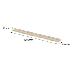 Flexi Storage Decorative Shelving Photo Shelf - Sanoma Oak - 1200x35x100mm -Curver Shop 12817974 6494967466194820