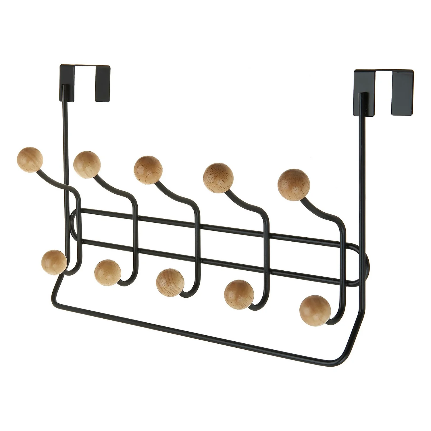 None Wooden Ball With Towel Bar Coat Hook 1 None Wooden Ball With Towel Bar Coat Hook