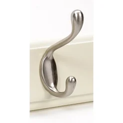 6 Coat Satin Nickel Hooks On Cream Stepped Board -Curver Shop 12821285 1474964414443506