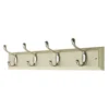 None Heavy Duty Hat & Coat Hook - 4 Hooks
